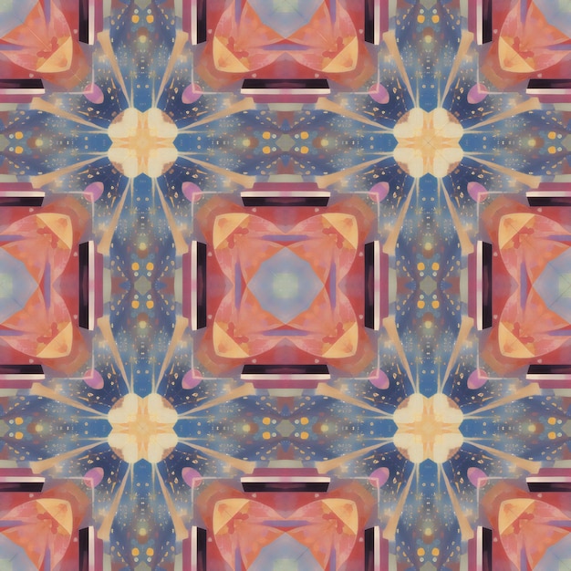 Kaleidoscopic ornamental seamless texture or background Seamless pattern