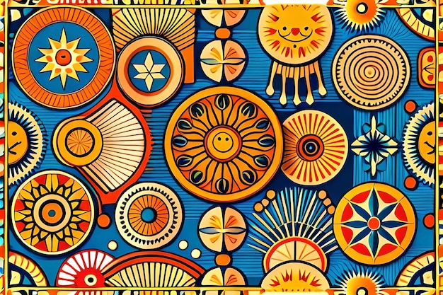 Photo kaleidoscopic pattern art