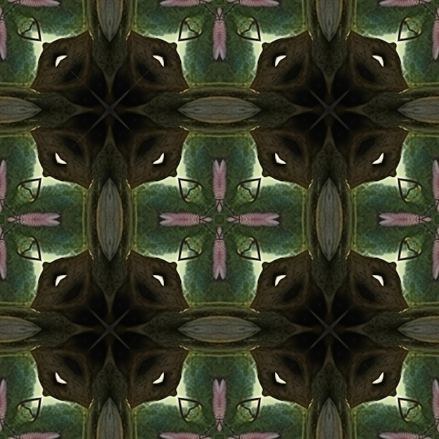 Kaleidoscopic wallpaper tiles Seamless texture or background