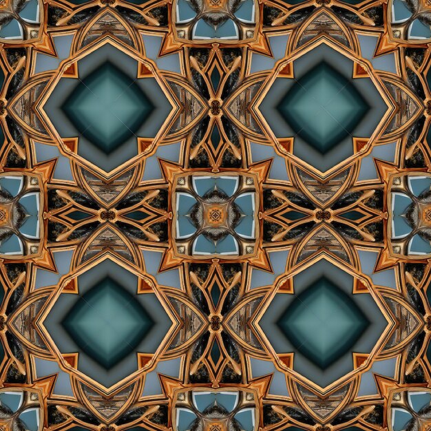 Kaleidoscopic wallpaper tiles Seamless texture or background