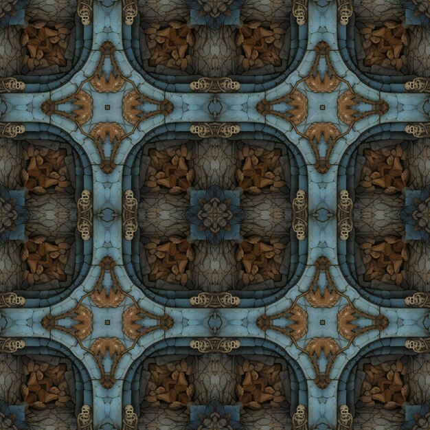 Kaleidoscopic wallpaper tiles Seamless texture or background