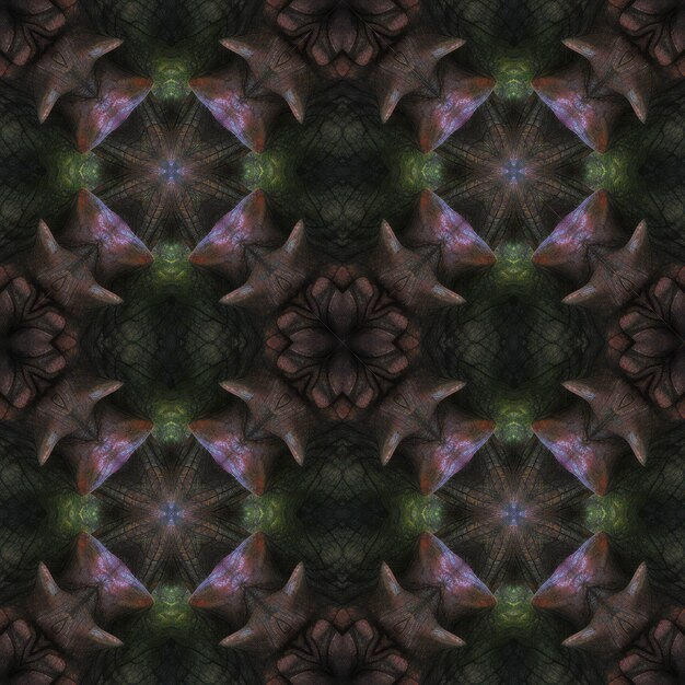 Kaleidoscopic wallpaper tiles Seamless texture or background