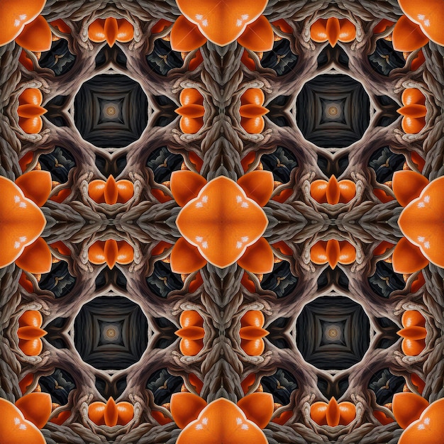 Kaleidoscopische behangtegels Naadloze achtergrond of textuur