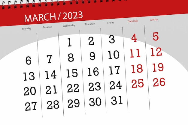 Kalender 2023 deadline dag maand pagina organisator datum maart