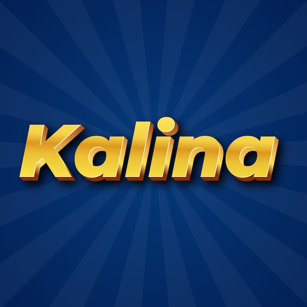 Kalina Text effect Gold JPG attractive background card photo