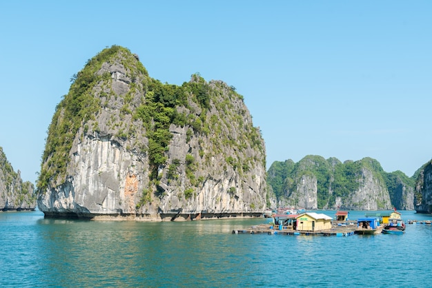 Kalksteen Halong Bay landschap