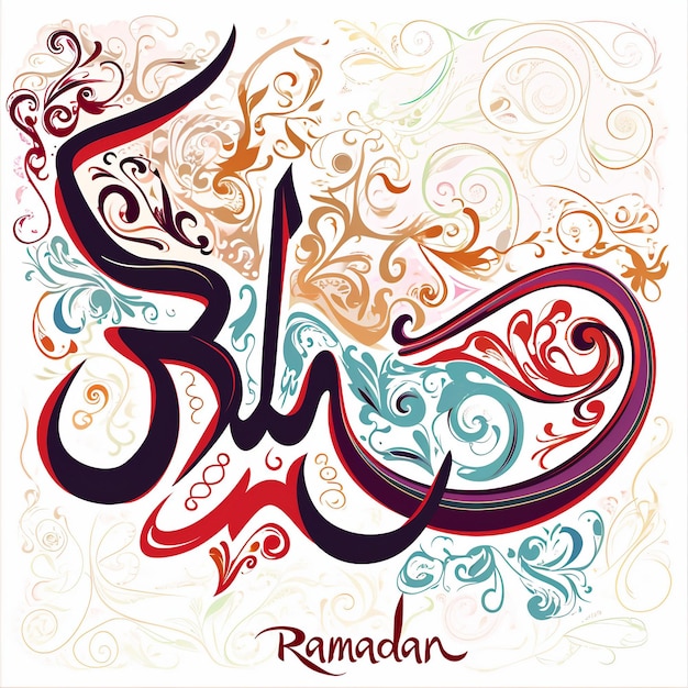 Foto kalligrafische ramadan elegantie