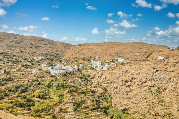 Kallitsos dorp in Serifos Griekenland