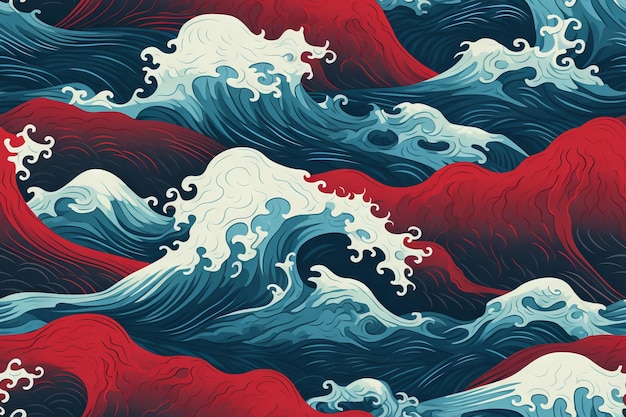 Kalmerende golven dansen de omhelzing van een oceaan naadloze Generative AI