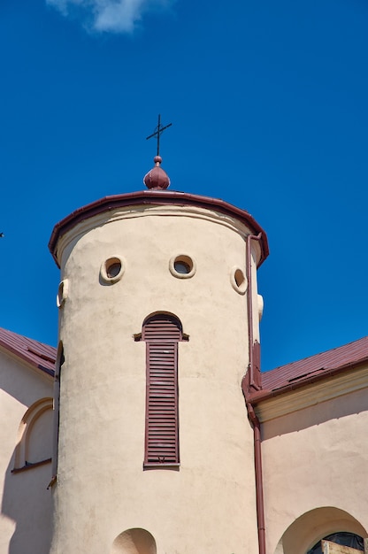 Kamai, fortified church of St. John the Baptist., belarus, Myadzyel district