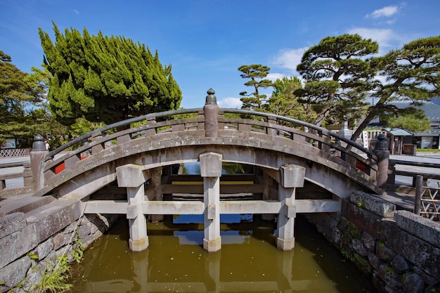 KAMAKURA, JAPAN May - 16, 2019: Tsurugaoka Hachimangu shrine and gardens in Kamakura, Japan.