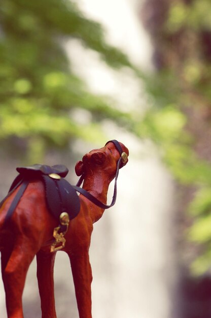 Foto kamelenfiguur in de buitenlucht