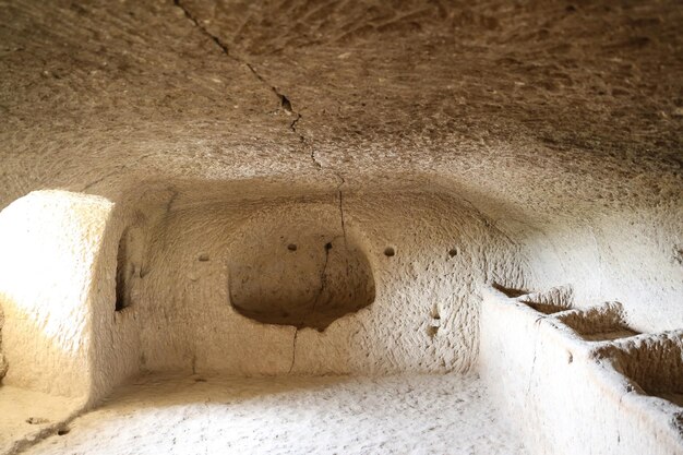 Kamer in Cavusin Kerk Cappadocië Turkije