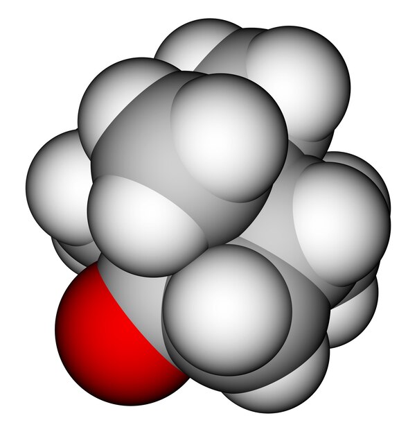 Foto kamfer d moleculair model