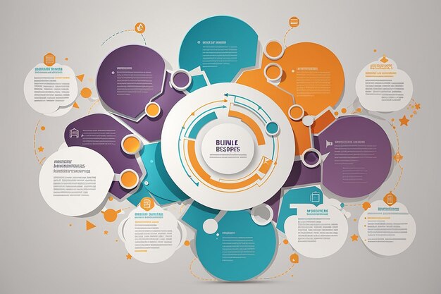 Kan worden gebruikt voor info grafische lus bedrijfsrapport of plan onderwijs sjabloon bedrijfsbrochure systeemdiagram