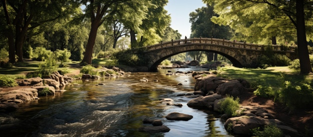 Kanaal onder de betonnen brug.