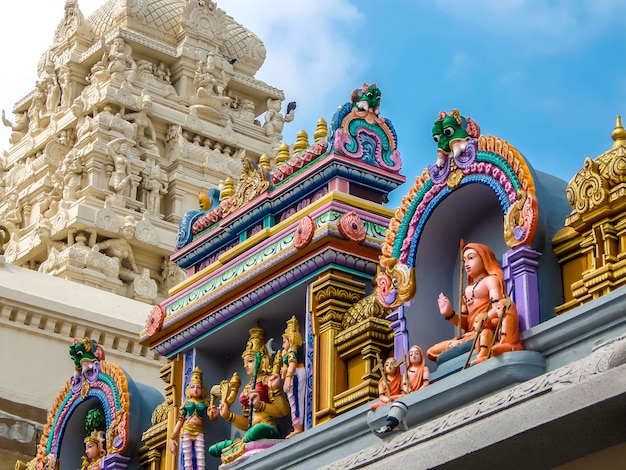 Kanchipuram India Gezicht op de Kamakshi Amman-tempel in Kanchipuram