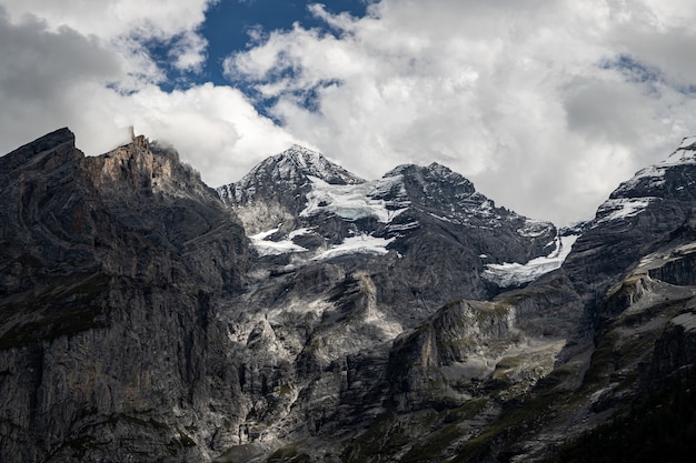 Kandersteg Zwitserland - Uitzicht op Rothorn, Bluemlisalphorn, Oeschinenhorn, Fruendenhorn en Gletcher