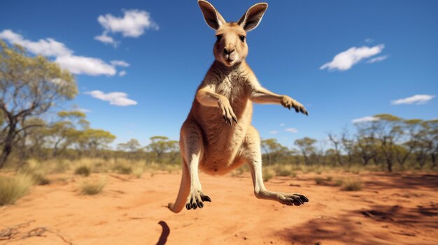 Foto kangaroo achtergrond van hoge kwaliteit