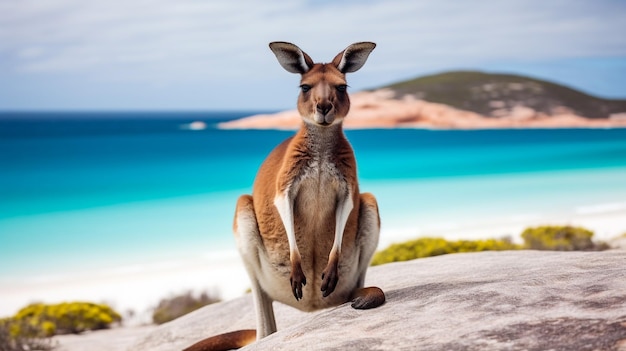 写真 ラッキー・ベイのカンガルー