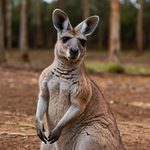 Foto kangaroo gegenereerd door ai