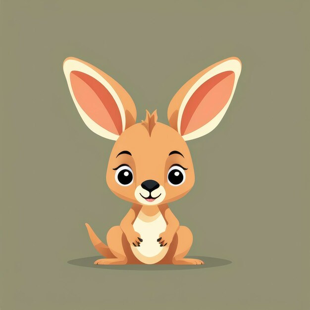 Kangaroo illustratie vector logo icoon