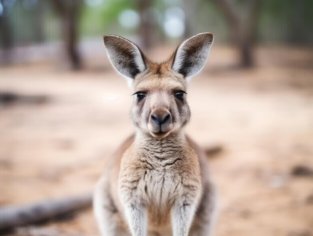 野生のカンガルー