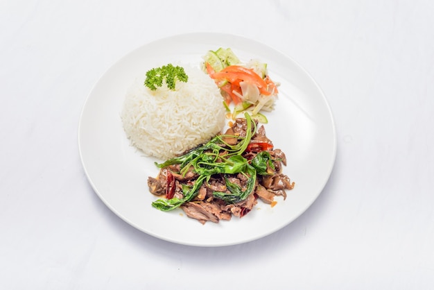 Photo kankun beef with white rice