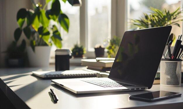 Kantoor bureau met een schone en moderne uitstraling