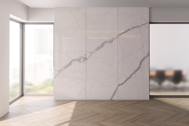 Kantoorreceptie Mockup Front View Interieurontwerp 179