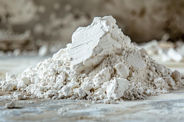 Photo kaolin is a mineral of inorganic constitution