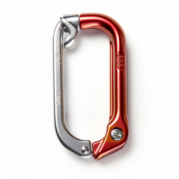 Photo karabiner with white background high quality ultra