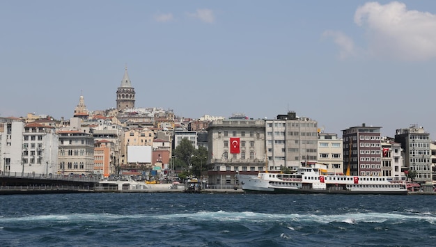 Karakoy en Galata-toren in Istanbul City