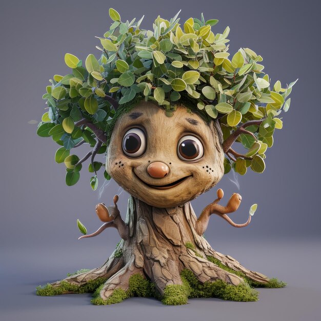 Foto karakter van de boom