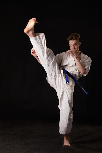 Karate in a pose