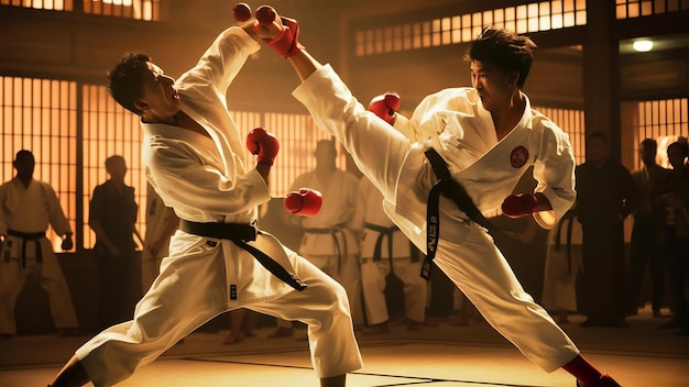 Karate vechters
