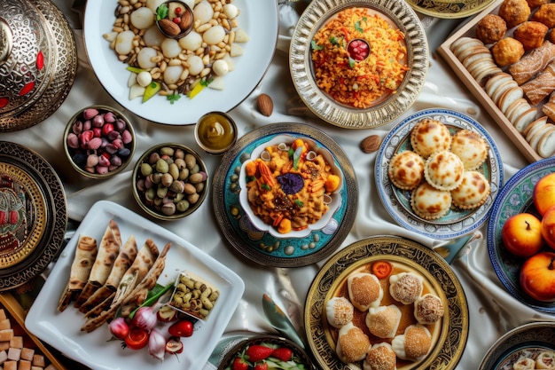 Карим Рамаданская еда с украшениями