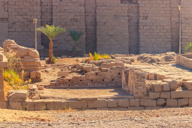 Karnak Temple Complex commonly known as Karnak comprises a vast mix of decayed temples chapels pylons and other buildings in Luxor Egypt