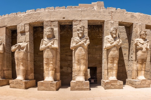 Karnak Temple statues in Egypt