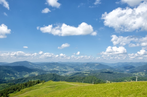 Karpaten. Oekraïense bergen. Zomer landschap