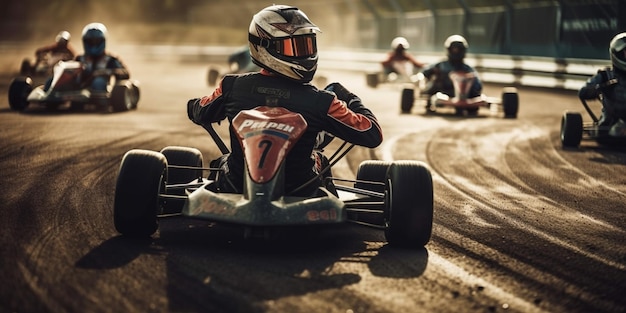 Foto karting kampioenschapsrace