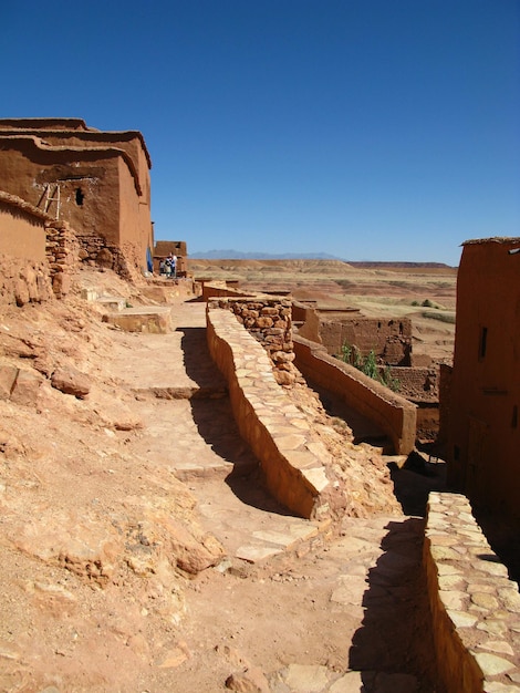 Kasbah Ait Ben Haddou in de Saharawoestijn Ouarzazate Marokko