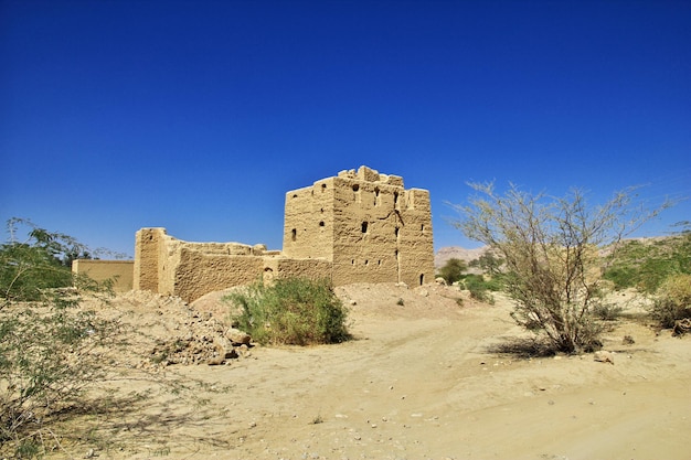 Kasbah 와디 Hadhramaut 예멘 산에 있는 vinatge 집