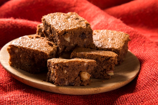 kastanje brownies met chocolade