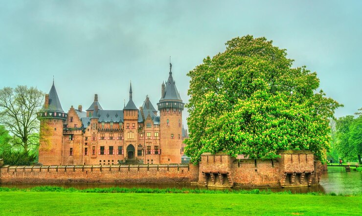 Foto kasteel de haar bij utrecht, nederland