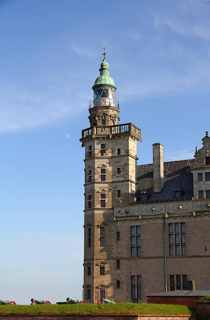 Kasteel Kronborg in de Noordzee van Denemarken