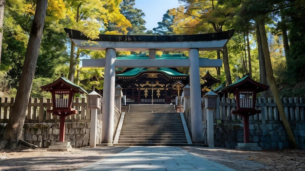 Photo kasuga grand shrine under the sunlight during the daytime in japan