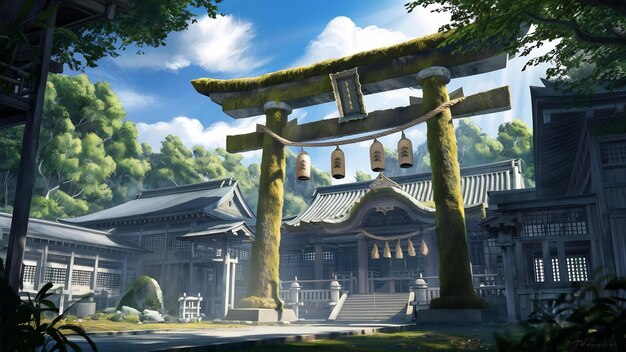 Photo kasuga grand shrine under the sunlight during the daytime in japan