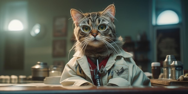 kat als dokter
