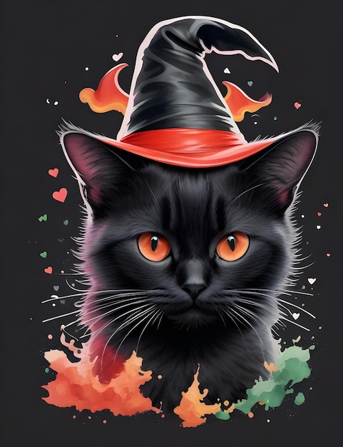 kat illustratie Halloween